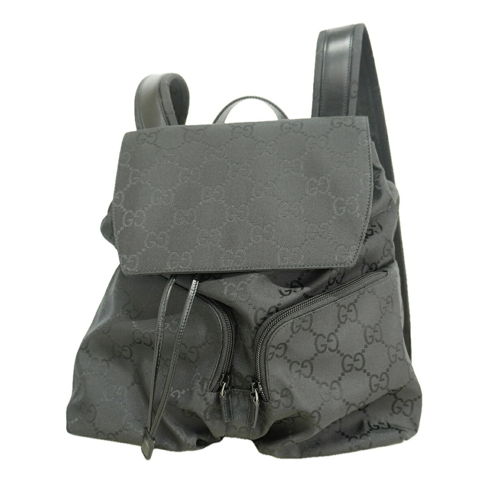 Gucci GG Supreme Backpack/Daypack 003 0238 Nylon Black Women's